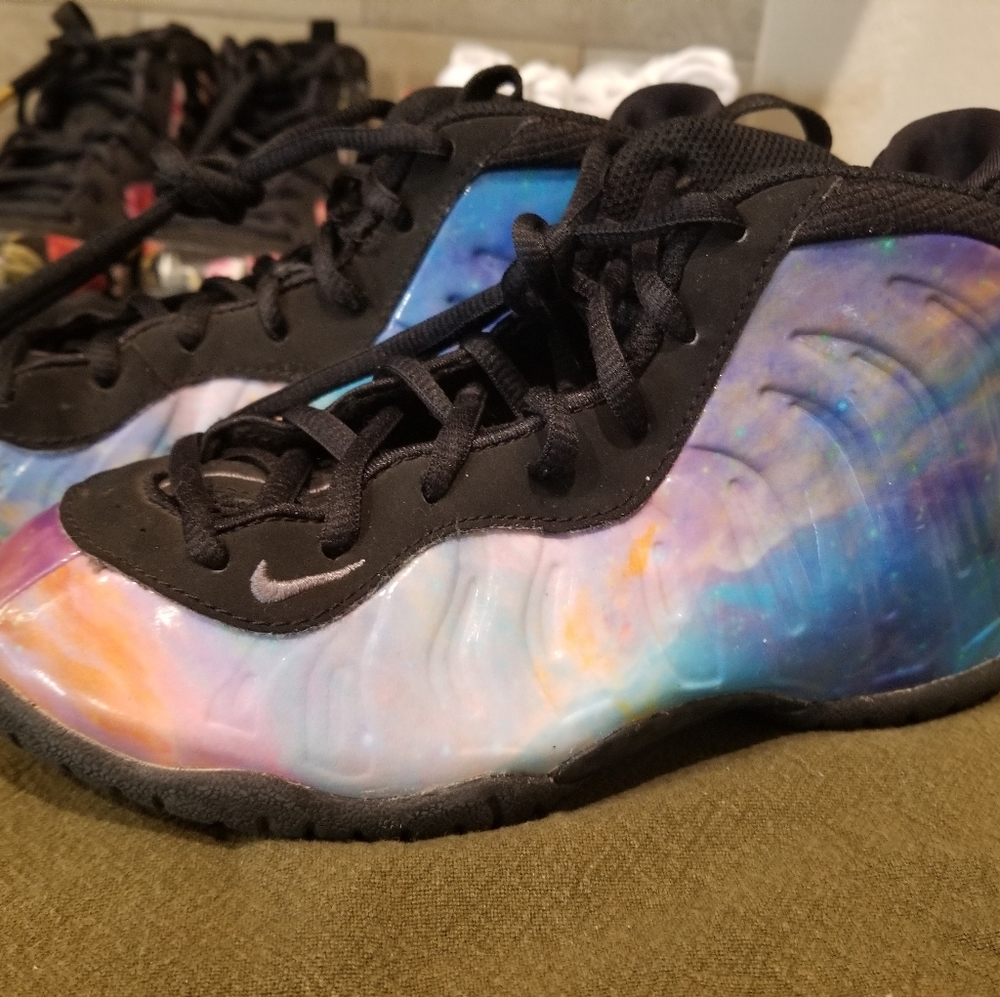 Nike Air Foamposite One XX Big Bang Galaxy DA4160-800 Youth size 1Y UK size 13.5
